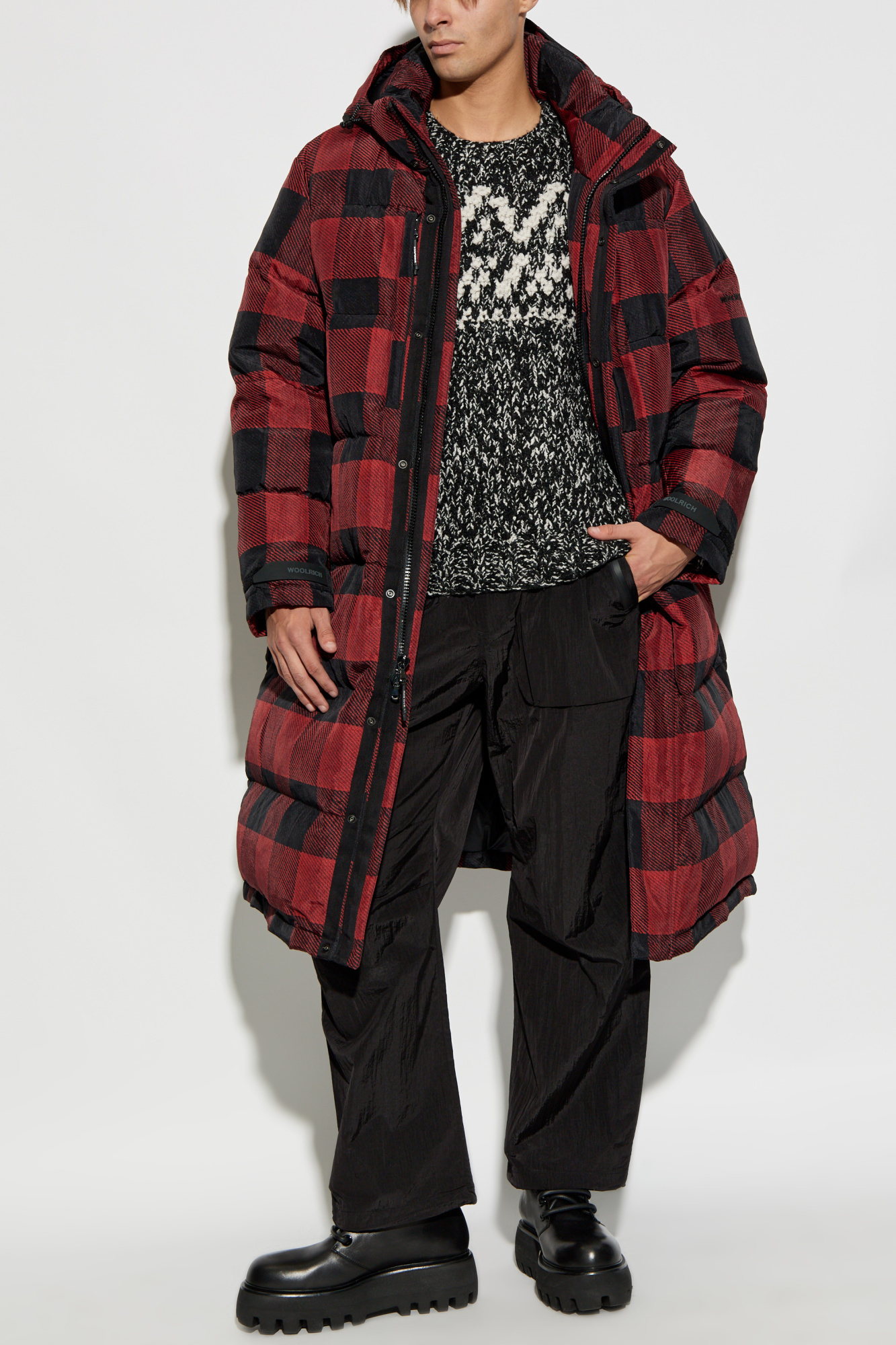 Woolrich Down jacket with detachable hood Men s Clothing Vitkac
